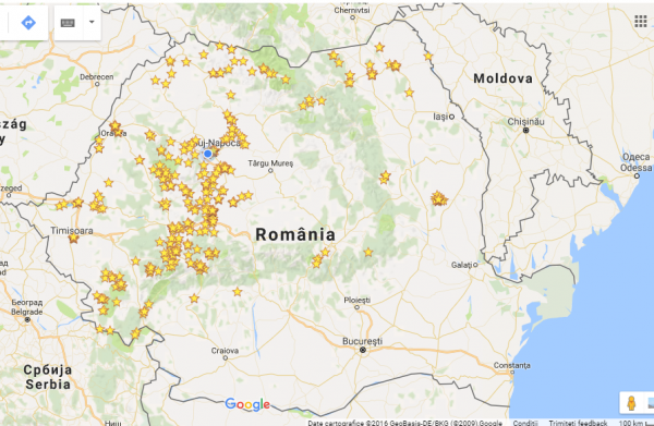 Google Maps Zig Zag prin România