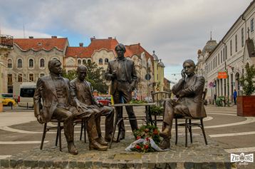 Grupul statuar Holnaposok -Elita poeziei maghiare imortalizate în bronz.